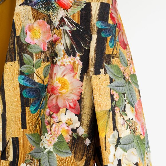 Alexander McQueen RARE Golden Yellow Flora and Fauna Blazer - Picture 5 of 12